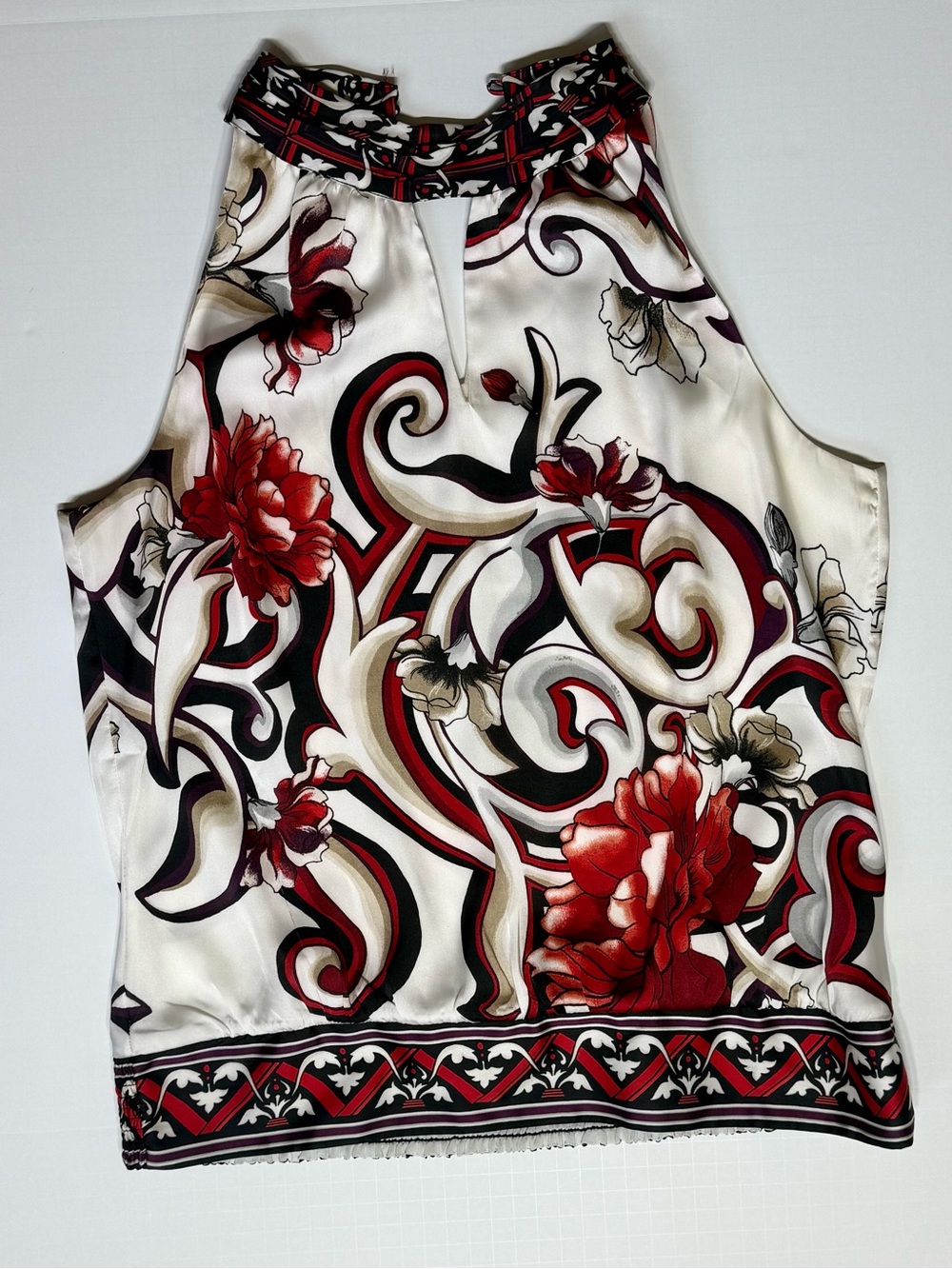 WHBM Formal Floral Halter Neck Top